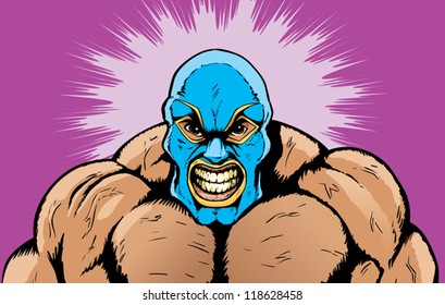 Angry wrestler