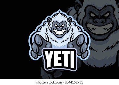 Yeti enojado - Plantilla de logotipo de deportación