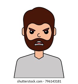 angry young man avatar character