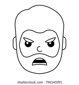 angry young man avatar character