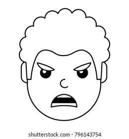 angry young man avatar character