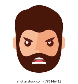 angry young man avatar character
