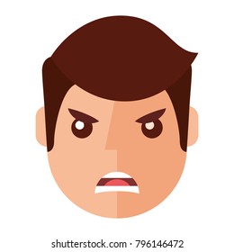 angry young man avatar character