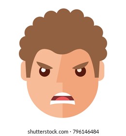 angry young man avatar character