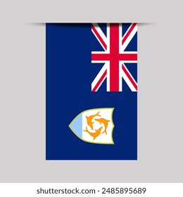 Anguilla Banner Flag Vector Illustration