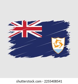 Ilustración del vector de pincel de bandera de anguila