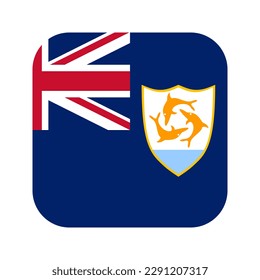 Anguilla flag simple illustration for independence day or election
