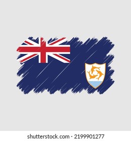 Anguilla Flag Vector. National Flag