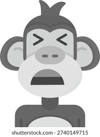 Anguish Line vector Icon Design