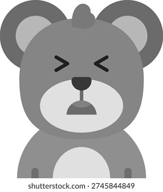 Anguish Line vector Icon Design