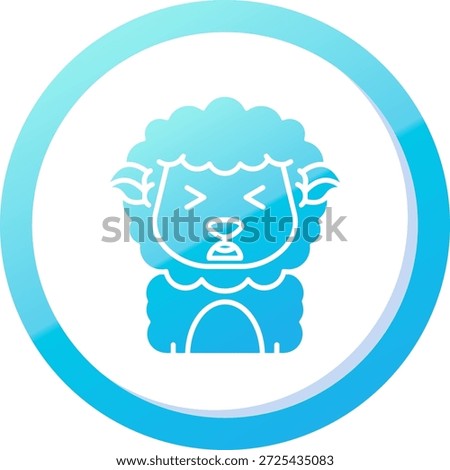 Anguish Line vector Icon Design