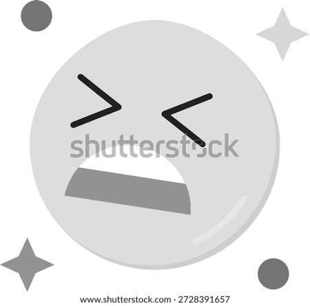 Anguish Line vector Icon Design