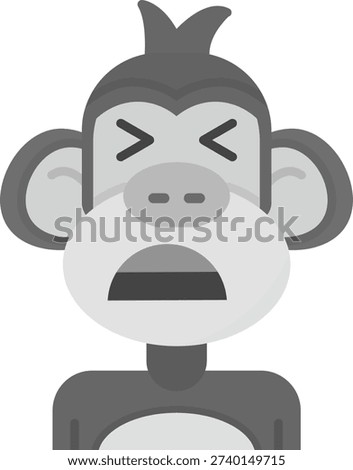 Anguish Line vector Icon Design