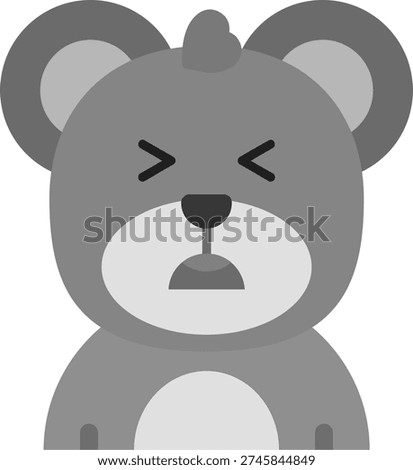 Anguish Line vector Icon Design
