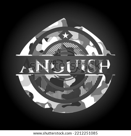 Anguish on grey camo pattern 