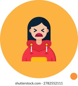 Anguish vector Icon Design Illustration