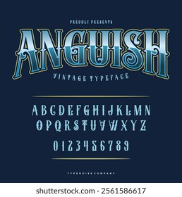 Anguish Vintage Typeface gothic blackletter tattoo style