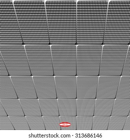 angular abstract black white pattern with grey rhombus. vector illustration
