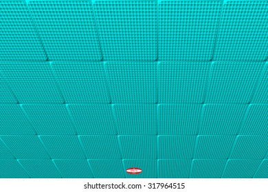 angular abstract dark cyan pattern with turquoise texture with azure rhombus with abstract slate line isolated on mint background. vector illustration