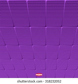 angular abstract dark purple pattern with lilac texture with pink rhombus with abstract violet line isolated on mauve background. vector illustration