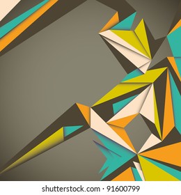 Angular abstraction. Vector illustration.