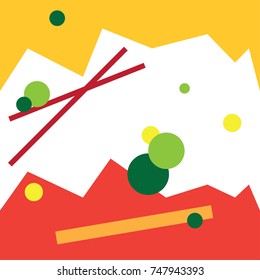 Angular background. Seamless pattern flat design. Tasty green, orange and red vegetables style.