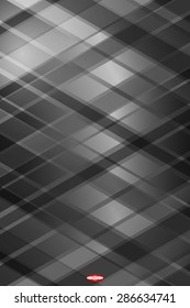 angular black white pattern with grey rhombus on ash background. vector illustration