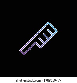 Angular Comb blue gradient vector icon