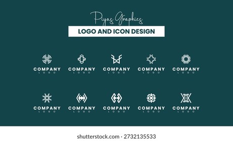  Ícones do logotipo da chama angular para marca