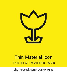 Angular Flower minimal bright yellow material icon