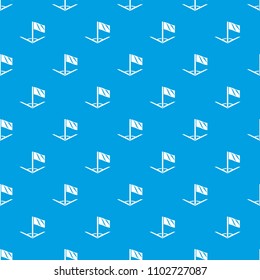 Angular football pattern vector seamless blue repeat for any use
