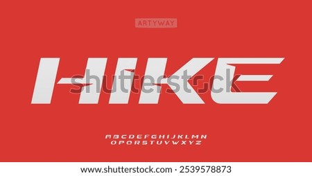 Angular geometric letters, dynamic bold italic letters, speed font for athletic logo, powerful branding, sporty headline, active typography, adventurous and edgy design. Vector typeset.