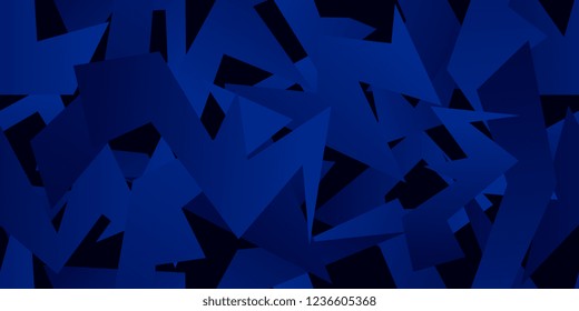Angular gradient shapes superimposed on each other. Vector seamless background for your website