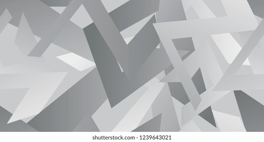 Angular gradient shapes superimposed on each other. Vector seamless background for your website