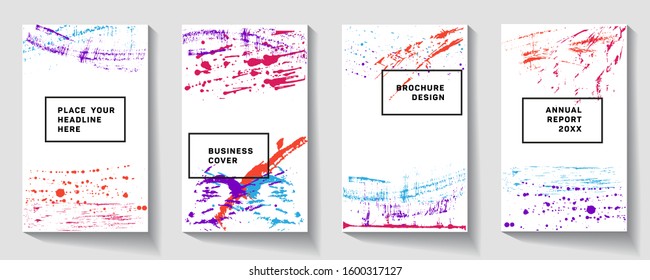 Angular memphis notepad cover vector.  Cool memphis texture front page with white and geometrical shapes. Memphis notepad cover pattern for journalistic.
