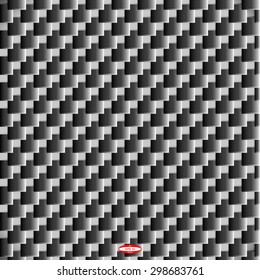 angular metallic black white pattern with quadrangle. vector illustration