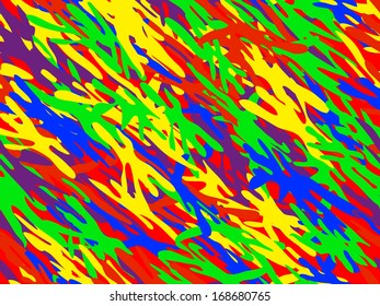 Angular seamless camouflage with several shades of red.  Vector EPS-10 file. 