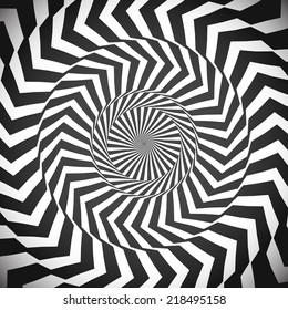Angular spiral background. whirlpool, hypnotism, rays, rotation, abstract, whirl, whorl, swirl background