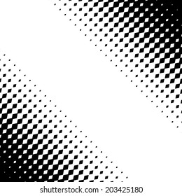 Angular texture with black dots on a white background