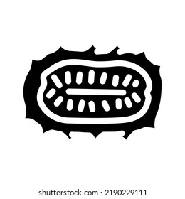 anguria cucumber glyph icon vector. anguria cucumber sign. isolated symbol illustration