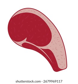 Angus beef flat Vektorgrafik