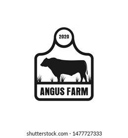 Angus farm with shapes number signs