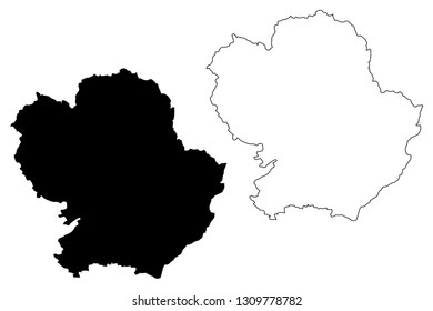 Angus (United Kingdom, Scotland, Local Government In Scotland) Map Vector Illustration, Scribble Sketch Forfarshire Map