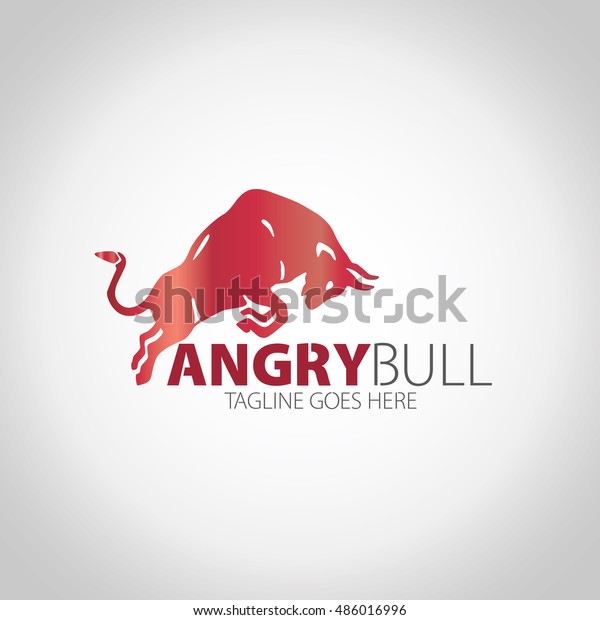 Angy Bull Logo のベクター画像素材 ロイヤリティフリー