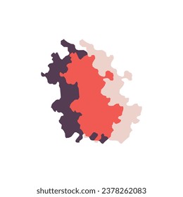 Anhui Map - World Map International vector template. China region silhouette vector illustration