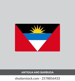 Anigua and Barbuda national flag vector design