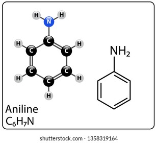 Aniline Molecule Structure