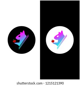 Animal abstarct simple logo. Creative inspiration concept