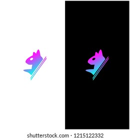 Animal abstarct simple logo. Creative inspiration concept