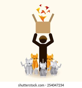 animal abstract design, vector illustration eps10 graphic 